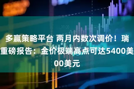 多赢策略平台 两月内数次调价！瑞银重磅报告：金价极端高点可达5400美元